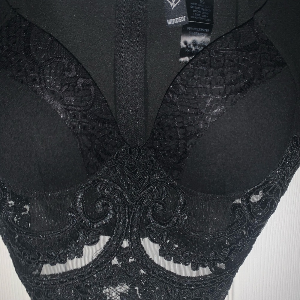 Windsor Longsleeve Mesh Lace Corset Top